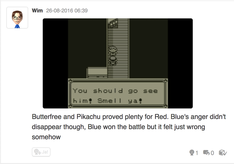 Illustration for article titled Let's play Pokemon Blue, Miiverse style part 4